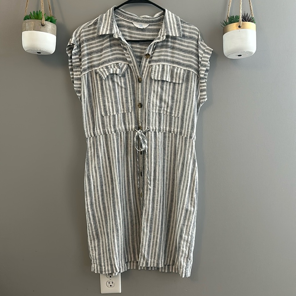 Striped Linen Dress